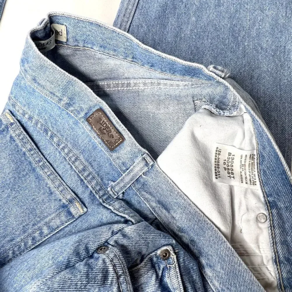 Vintage Riders By Lee Relaxed Fit Jeans Size 16 Petite